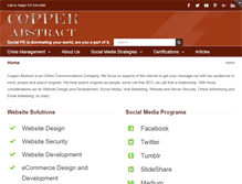 Tablet Screenshot of copperabstract.com